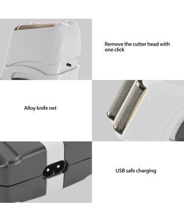 Cordless Hair Clippers Kit with Rechargeable Battery Electric Hair Clipper Double Net Perfect Fitting Aluminium Alloy Cutter Hair Grooming Trimmer Black White - Buy Online on GoSupps.com