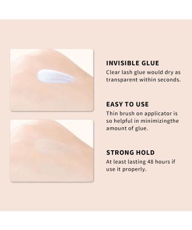 IFLOVEDEKD Clear Lash Glue 6ml - Super Strong Hold, Waterproof, Latex-Free | Best Eyelash Glue for Sensitive Eyes - Buy Online on GoSupps.com