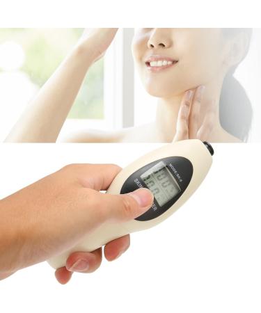 Facial Skin Tester Body Moisture Oily Tester Portable Digital Skin Moisture Tester with LED Screen White - Buy Online on GoSupps.com