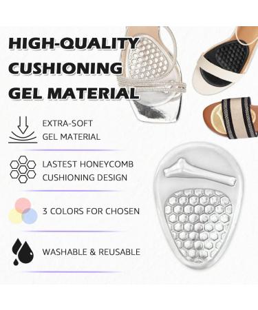 Metatarsal Pads for Women - Ball of Foot Cushions & Comfort Pads for Heels | Pain Relief for High Heel Wearers (Clear & Beige - Buy Online on GoSupps.com