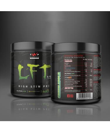 TWP Nutrition Platinum Series LFT V2 High Stim Pre Workout - 390g, 30 Servings (Green Apple) - Buy Online on GoSupps.com