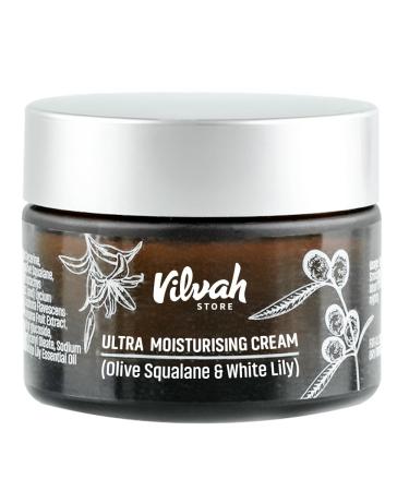 vilvah STORE Ultra Moisturizing Cream (Olive Squalene And White Lily) 50ml