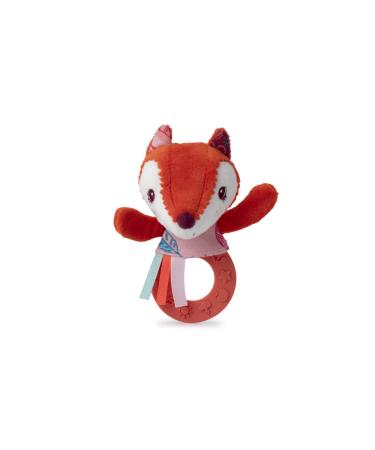 Lilliputiens 83035 rattles with bite ring bell and crackling noises - design "Alice the fox" dimensions: 13.5 x 13 x 8 cm from 3 months