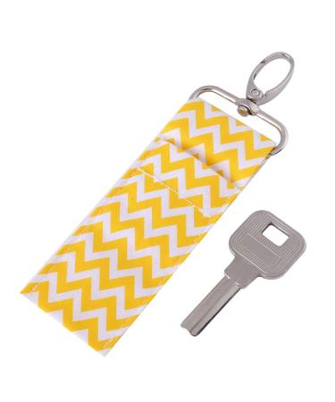 Mod le de motif d'onde porte-rouge l vres Keychain Pouche m res jaune gris noir rose clair violet bleu marine mini charme de mode praticienne cl s sac dos sac dos (Couleur jaune) - Buy Online on GoSupps.com