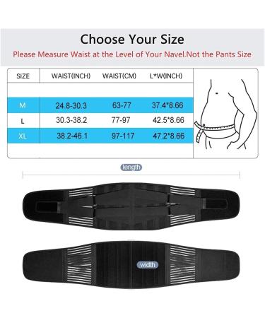 ZUIAI Lower Back Brace with 6 Stays Anti-Skid Orthopedic Lumbar Support Breathable Waist Support Belt for Gym(Medium) B Medium - Buy Online on GoSupps.com