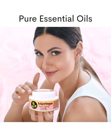 Moringa Anti Aging Cream 13 Natural Herbs with Antioxidants 3.4 oz - Buy Online on GoSupps.com