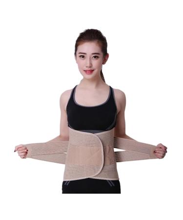 Back Brace Lumbar Support Widen Back Brace Waist Back Posture Corrector Breathable Lumbar Corset Waist Belt(Large) Large Brown