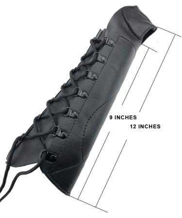 Buy Longbowmaker 12.2 Inch Black Leather Archery Arm Guard for Left Hand | Premium Archery Accessories | International Shipping - Buy Online on GoSupps.com