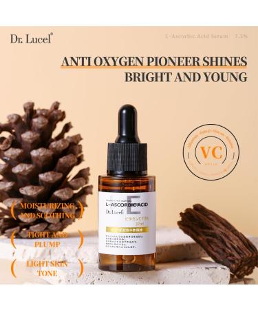 7.5% Vitamin C Revitalizing Face Serum | Brighten & Hydrate Skin | Reduce Dark Spots & Even Tone | 37ml with Niacinamide - Buy Online on GoSupps.com