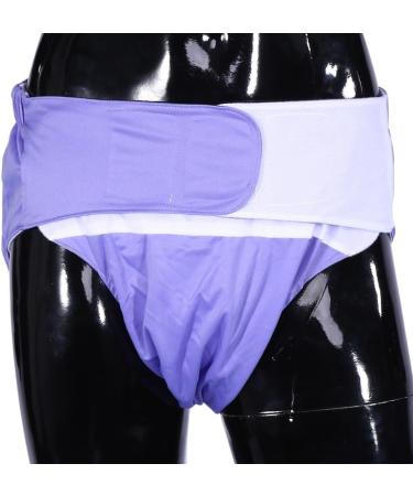 Nikou Adult Washable Diaper - Adjustable Incontinent Care Cloth Diaper Pants | Light Purple - Buy Online on GoSupps.com