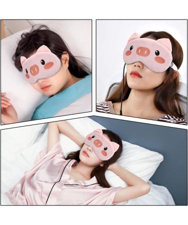 Cute Piggy Sleep Eye Mask - Cartoon Pig Design for Office, Travel, Hotel, Home - Elastic Shading for a Restful Sleep - Buy Online on GoSupps.com