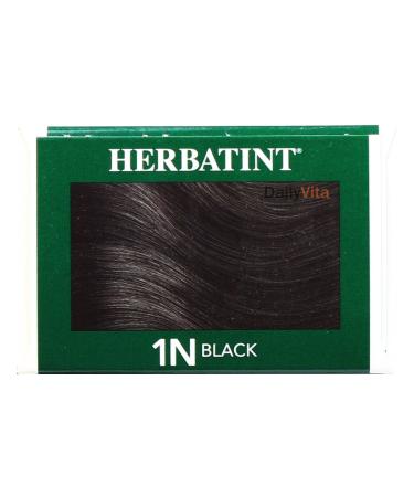 Herbatint 1N Black Permanent Hair Color Gel - 4.56 fl oz | Natural & Gentle Formula - Buy Online on GoSupps.com