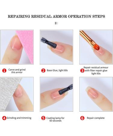 TQUXNGA Professional Nail Fiber Repair Gel for Healthy and Beautiful Nails Suitable for Weak and Brittle Nails - Buy Online on GoSupps.com