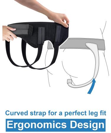 Inguinal Hernia Belt for Men & Women | Adjustable Groin & Waist Straps | Customizable Fit & 4 Removable Pads | Comfortable Truss for Post-Surgery & Prevention | One Size Fits Most - Buy Online on GoSupps.com