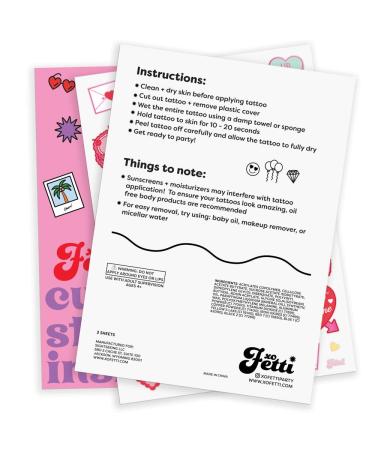 xo  Fetti Valentine's Day Temporary Tattoos - 54 Hot Pink Foil Styles | V-Day Party Decoration  Galentines  Party Favor  Be Mine  Candy Heart  Vday Supplies  XOXOs - Buy Online on GoSupps.com