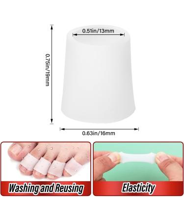 WLLHYF 20 Pieces Gel Toe Protectors - Breathable Toe Covers for Bunion Overlap Toe Hammer Toes - White Toe Sleeves for Pain Relief - Buy Online on GoSupps.com