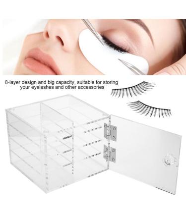 QKISS Eyelash Storage Box - 8 Layer Organizer for False Eyelashes & Extension Tools | Perfect Glue Palette Holder - Buy Online on GoSupps.com