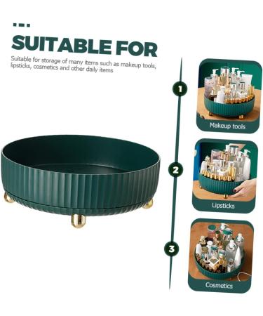  FRCOLOR FRCOLOR Cosmetic Storage Box Palettes in Sink Jewelry Tray Round Rotating Makeup Tray Household Organizer Compartment Fruit Storage Box - Buy Online on GoSupps.com