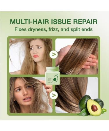 Masque capillaire l'avocat pour les soins intensifs masque de r paration intensive en profondeur nourrit et r pare sec am liore l'hydratation et l' lasticit (2 pcs) - Buy Online on GoSupps.com