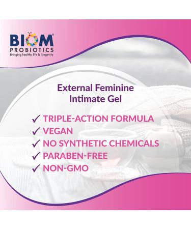 Biom Probiotics VagiBiom Vaginal Gel - Hyaluronic Acid & Glutathione for Moisture & pH Balance | Vegan & Paraben-Free - Buy Online on GoSupps.com