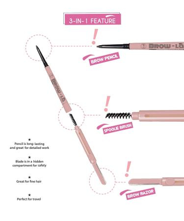 3 in 1 Mapping & Shaping Brow Pencil - Warm Caramel | Women s Makeup & Accessories | Shop Internationally - Buy Online on GoSupps.com