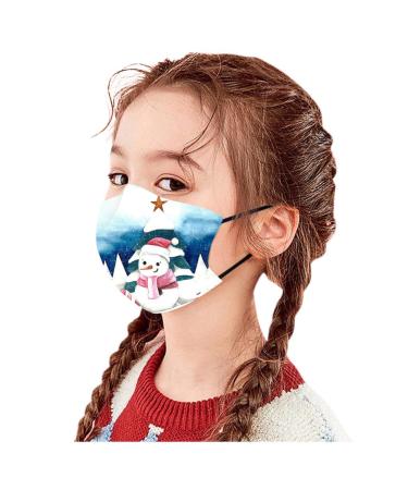 1/5/10PCS Children Christmas Adjustable Comfortable elastic earloop Washable Reusable Breathable with Filters Face_Mask