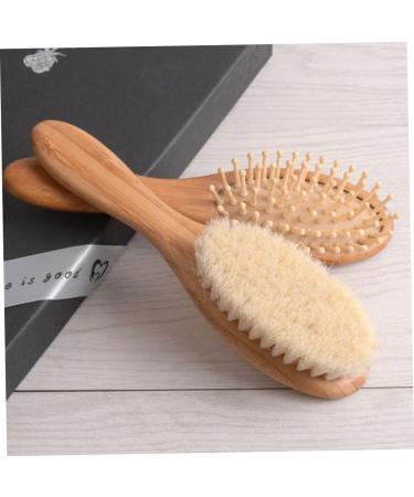 FOMIYES 1 Set Scalp Shampoo Baby Tool Bath Set - Natural Wooden Hair Comb and Brush for Baby Massage and Gentle Hair Care - Buy Online on GoSupps.com