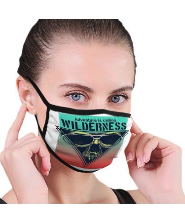 Breathable premium facial protection cover vintage typography skull vintage urban typography women men anti wind dust -density protective cover for skiing camping travel safety daily brawt