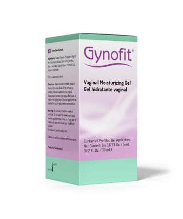 Gynofit vaginal gel for moisturizing | for vaginal dryness and dryness symptoms 6 x 5ml