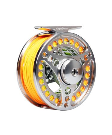 Angler Dream 3/4 5/6 7/8 9/10WT flyfish roll with cord combo 3 5 8 WT fly cord Back Belayer CNC milled fly roll 7/8wt fly reel with line combo