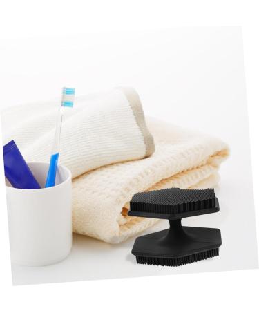 DRESSOOS Face Brush Facial Cleansing Brush Exfoliator Face Cleansing Brush Exfoliator Face Exfoliator Facial Wash Brush Silicone Face Cleansing Brush Double Sided Scrubber Silica Gel 6.50X6.50X4.00CM Black - Buy Online on GoSupps.com