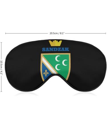 Sandzak Flag Crown Sleep Mask Eye Cover for Sleeping Blindfold with Adjustable Strap Blocks Light Night Travel Nap for Men Women - Buy Online on GoSupps.com
