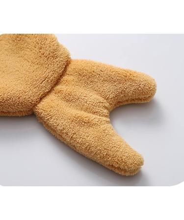 Quick Drying Microfiber Hair Towel Set for Kids & Adults - Cute Yellow Fish Design Soft & Absorbent Hair Turban - Buy Online on GoSupps.com