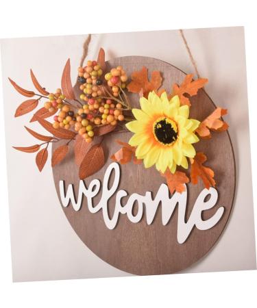 Zerodeko 3pcs Sunflower Welcome Sign Out Door Decor Door Sign Pendant Sign for Front Door Harvest Festival Porch Decor Front Door Welcome Sign Fall Garland Plastic Welcome Card Indoor - Buy Online on GoSupps.com