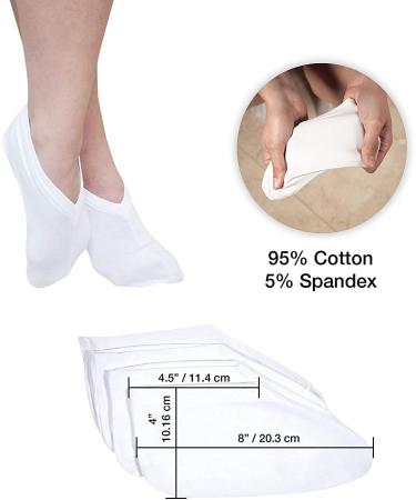 Healing Dry Feet: 4 Pairs Moisturizing Socks for Men and Women - Overnight Spa Treatment for Cracked Heels - Buy Online on GoSupps.com