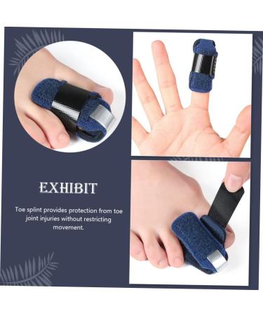 Healvian 3pcs Toe and Finger Splint Set for Trigger Thumb, Crooked Toe, and Sprained Toe - Aluminum Alloy Support Sleeves - Buy Online on GoSupps.com