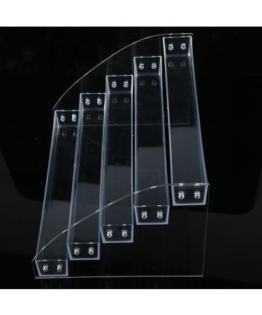 Buy Premium Nail Polish Organizer - 5 Tiers Clear Acrylic Holder for Long-Lasting Display | Perfect Makeup Stand for International Shipping - Buy Online on GoSupps.com