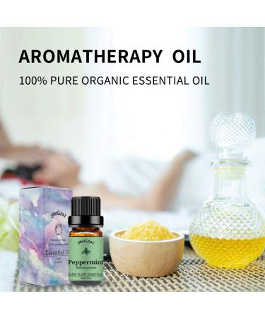 Yethious 2 Pack Lavender Peppermint Essential Oil Set - 100% Organic, Undiluted Aromatherapy Oils for Diffuser, Skin, Perfume, Soap, Candle Making - 2X 10ML - Mothers Day Gifts - Buy Online on GoSupps.com