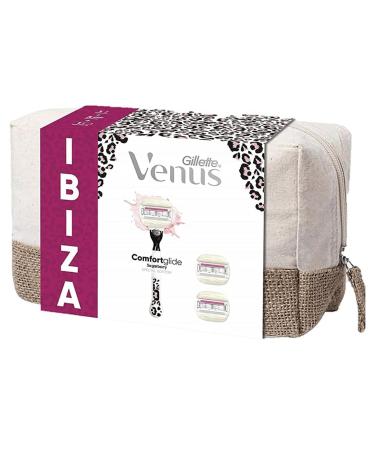 Gillette Venus Comfortglide Special Edition Ibiza women's razor with 5 blades for a smooth and deep shave 1 handle + 3 blades for women