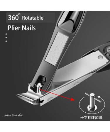 Nail Clippers for Thick Nails Splash-Free Fingernail Clippers Toenail Clippers Nail Cutters Nail Clippers with Fingernail File Manicure for Men & Women - Buy Online on GoSupps.com
