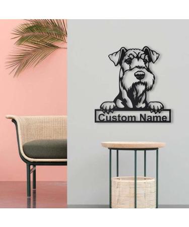 Personalized Airedale Terrier Dog H lzern Signs Art |User -defined Airedale Terrier wooden shield |Airedale Terrier Funny |Dog gift |Animal custom Airedale terrier