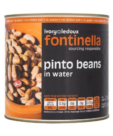 Fontinella Pinto Beans in Water 2500g x 6 Pinto Beans in Water 6