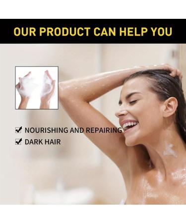 3 Pcs 3 in 1 Black Hair Dye Shampoo | Nourishing Semi-Permanent Gray Coverage for Men & Women | 100ml x 3 - International Shipping Available - Buy Online on GoSupps.com