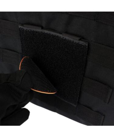 ROCOTACTICAL Hook and Loop Tactical Patches Board - 4x4 inches, 2 Pack in Black - Buy Online on GoSupps.com
