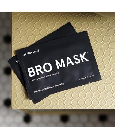 Bro Mask Under Eye Gel Pads - Cooling Eye Patches for Dark Circles and Puffiness | Anti-Aging Hydrogel Patch Set with Bakuchiol, Green Tea, Hyaluronic Acid, Caffeine, Niacinamide - 24 Pairs - Buy Online on GoSupps.com