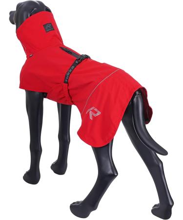 Rukka Pets HAYTON ECO Raincoat for Dogs - Classic Red | Durable & Stylish Waterproof Dog Coat - International Shipping - Buy Online on GoSupps.com