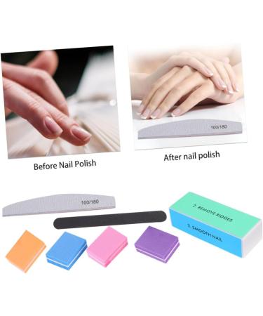 Healeved 2 Sets Nail Polisher Nail Art Tools Tools Fingernail Sanding Nail Buffing Tools Manicure Tools Nail File for Babies Nail File Tool Nail Files Nail Buffer Black Sand Sponge - Buy Online on GoSupps.com