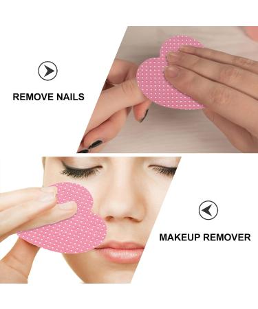 LALAFINA Glue Wipes Pads 200 Sheets Nail Polish Remover Wipes Lint Nail Wipes Heart Shape Gel Nail Polish Remover Pads for Polish Clean Acrylic Nails Remover Pink - Buy Online on GoSupps.com