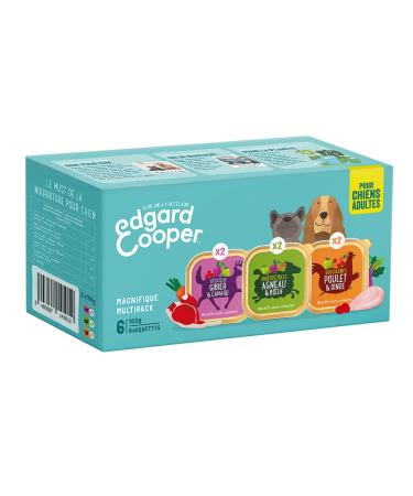Edgard & Cooper Multipack Dose Pat e Dog Adults Without Grain Natural Food 6 x 100 g chicken lamb wild healthy eating tasty and balanced high -quality protein