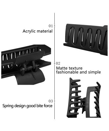OWIIZI Big Claw Clips for Thick Hair - Matte Leopard, 4.1 Inch, Non-Slip Strong Hold, Jumbo Clips for Women, 4-Pack (Color 001) - Buy Online on GoSupps.com